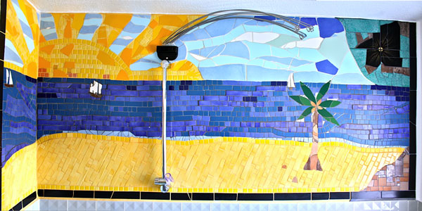 Mosaikwerk Meer und Sonne - (c) Wolfgang Cordes