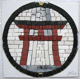 Mosaikwerk "Das Shinto Tor" - (c) Wolfgang Cordes